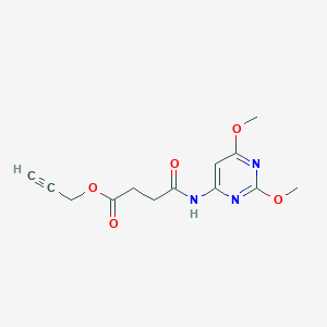 Prop-2-yn-1-yl 4-[(2,6-dimethoxypyrimidin-4-yl)amino]-4-oxobutanoate