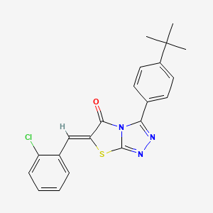 (6Z)-3-(4-tert-butylphenyl)-6-(2-chlorobenzylidene)[1,3]thiazolo[2,3-c][1,2,4]triazol-5(6H)-one