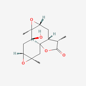molecular formula C15H22O5 B1151890 (1R,3R,5R,6S,8R,10R,12S,15S)-6-hydroxy-5,10,15-trimethyl-4,9,13-trioxatetracyclo[10.3.0.03,5.08,10]pentadecan-14-one CAS No. 1187925-30-9
