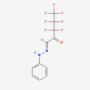 (1E)-3,3,4,4,5,5,5-heptafluoro-1-(2-phenylhydrazinylidene)pentan-2-one