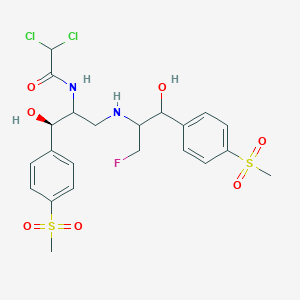 2,2-dichloro-N-[(1R)-3-[[3-fluoro-1-hydroxy-1-(4-methylsulfonylphenyl)propan-2-yl]amino]-1-hydroxy-1-(4-methylsulfonylphenyl)propan-2-yl]acetamide