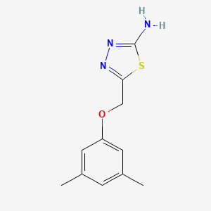 molecular formula C11H13N3OS B11519035 5-[(3,5-Dimethylphenoxy)methyl]-1,3,4-thiadiazol-2-amine CAS No. 299936-42-8