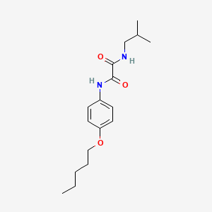 N-(2-methylpropyl)-N'-[4-(pentyloxy)phenyl]ethanediamide