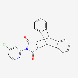 17-(4-Chloropyridin-2-yl)-17-azapentacyclo[6.6.5.0~2,7~.0~9,14~.0~15,19~]nonadeca-2,4,6,9,11,13-hexaene-16,18-dione (non-preferred name)