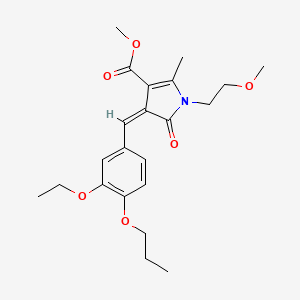 methyl (4Z)-4-(3-ethoxy-4-propoxybenzylidene)-1-(2-methoxyethyl)-2-methyl-5-oxo-4,5-dihydro-1H-pyrrole-3-carboxylate