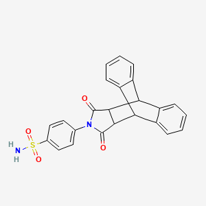 4-(16,18-Dioxo-17-azapentacyclo[6.6.5.0~2,7~.0~9,14~.0~15,19~]nonadeca-2,4,6,9,11,13-hexaen-17-yl)benzenesulfonamide