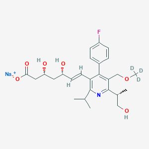 molecular formula C₂₆H₃₀D₃FNNaO₆ B1151920 Hydroxy Cerivastatin-d3 Sodium Salt 