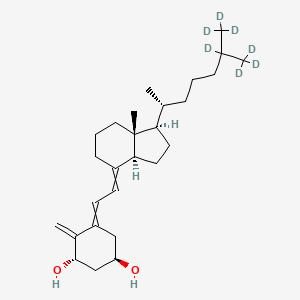 molecular formula C₂₇H₃₇D₇O₂ B1151925 (1R,3S)-5-[2-[(1R,3aS,7aR)-7a-methyl-1-[(2R)-6,7,7,7-tetradeuterio-6-(trideuteriomethyl)heptan-2-yl]-2,3,3a,5,6,7-hexahydro-1H-inden-4-ylidene]ethylidene]-4-methylidenecyclohexane-1,3-diol 