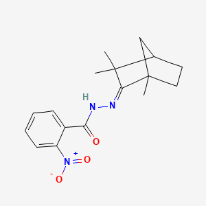 2-nitro-N'-[(2Z)-1,3,3-trimethylbicyclo[2.2.1]hept-2-ylidene]benzohydrazide