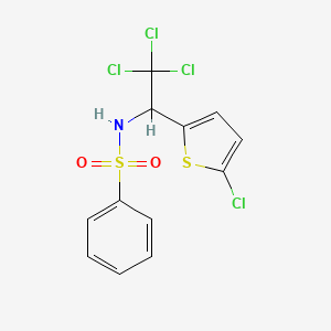 N-[2,2,2-trichloro-1-(5-chlorothiophen-2-yl)ethyl]benzenesulfonamide