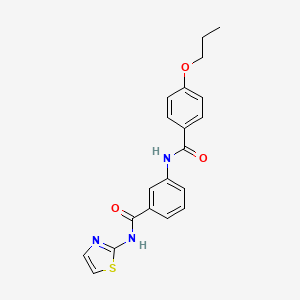 3-{[(4-propoxyphenyl)carbonyl]amino}-N-(1,3-thiazol-2-yl)benzamide