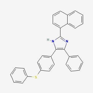 2-(naphthalen-1-yl)-5-phenyl-4-[4-(phenylsulfanyl)phenyl]-1H-imidazole