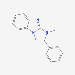 molecular formula C16H13N3 B11519320 1-methyl-2-phenyl-1H-imidazo[1,2-a]benzimidazole 