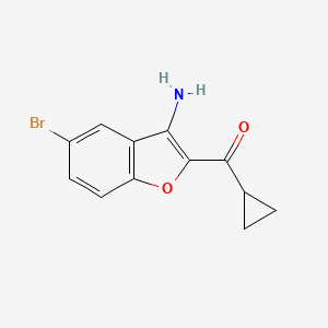 (3-Amino-5-bromo-1-benzofuran-2-yl)(cyclopropyl)methanone