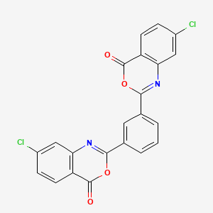 7-chloro-2-[3-(7-chloro-4-oxo-4H-3,1-benzoxazin-2-yl)phenyl]-4H-3,1-benzoxazin-4-one