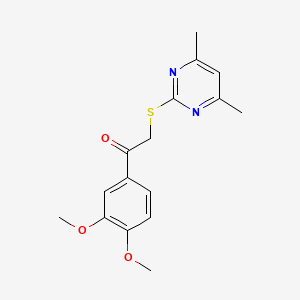 1-(3,4-Dimethoxyphenyl)-2-[(4,6-dimethylpyrimidin-2-yl)sulfanyl]ethanone