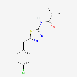 N-[5-(4-chlorobenzyl)-1,3,4-thiadiazol-2-yl]-2-methylpropanamide