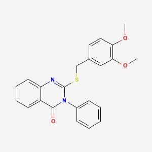 2-[(3,4-dimethoxybenzyl)sulfanyl]-3-phenylquinazolin-4(3H)-one