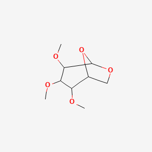 molecular formula C9H16O5 B11519435 2,3,4-Trimethoxy-6,8-dioxabicyclo[3.2.1]octane 