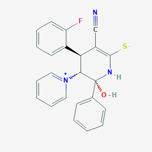 (4S,5R,6R)-3-cyano-4-(2-fluorophenyl)-6-hydroxy-6-phenyl-5-(1-pyridiniumyl)-1,4,5,6-tetrahydro-2-pyridinethiolate