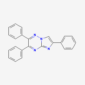 molecular formula C23H16N4 B11519483 2,3,6-Triphenylimidazo[1,2-b][1,2,4]triazine 