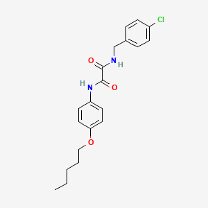 molecular formula C20H23ClN2O3 B11519521 N-(4-chlorobenzyl)-N'-[4-(pentyloxy)phenyl]ethanediamide 