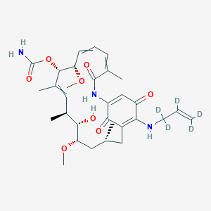 molecular formula C₃₁H₃₈D₅N₃O₈ B1151953 17-(Allylamino-d5) Geldanamycin 