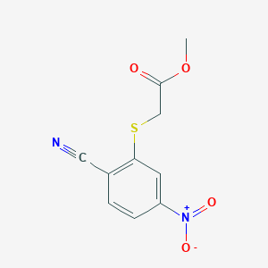 Methyl [(2-cyano-5-nitrophenyl)sulfanyl]acetate