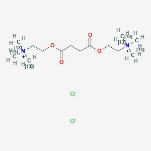 tri((113C)methyl)-[2-[4-oxo-4-[2-[tri((113C)methyl)azaniumyl]ethoxy]butanoyl]oxyethyl]azanium;dichloride