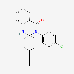 4-tert-butyl-3'-(4-chlorophenyl)-1'H-spiro[cyclohexane-1,2'-quinazolin]-4'(3'H)-one