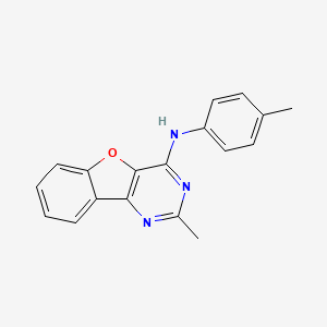 2-methyl-N-(4-methylphenyl)-[1]benzofuro[3,2-d]pyrimidin-4-amine