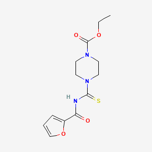 Ethyl 4-[(furan-2-ylcarbonyl)carbamothioyl]piperazine-1-carboxylate