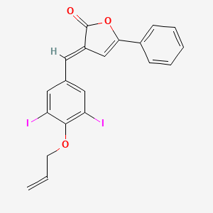 (3E)-3-[3,5-diiodo-4-(prop-2-en-1-yloxy)benzylidene]-5-phenylfuran-2(3H)-one