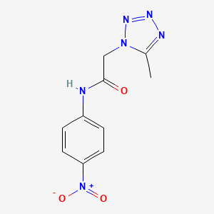 molecular formula C10H10N6O3 B11519674 2-(5-methyl-1H-tetrazol-1-yl)-N-(4-nitrophenyl)acetamide 