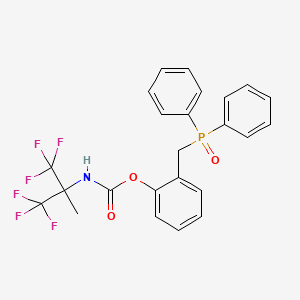 molecular formula C24H20F6NO3P B11519711 2-[(Diphenylphosphoryl)methyl]phenyl (1,1,1,3,3,3-hexafluoro-2-methylpropan-2-yl)carbamate 