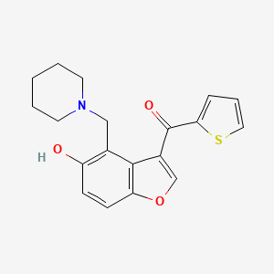 Benzofuran-5-ol, 4-(1-piperidylmethyl)-3-(2-thienoyl)-