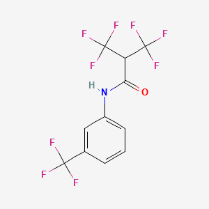 3,3,3-trifluoro-2-(trifluoromethyl)-N-[3-(trifluoromethyl)phenyl]propanamide