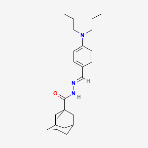 molecular formula C24H35N3O B11519757 N'-[(E)-[4-(Dipropylamino)phenyl]methylidene]adamantane-1-carbohydrazide 