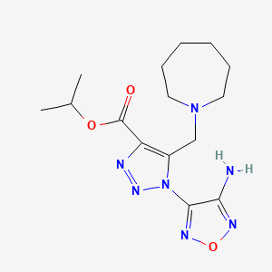 Propan-2-yl 1-(4-amino-1,2,5-oxadiazol-3-yl)-5-(azepan-1-ylmethyl)triazole-4-carboxylate