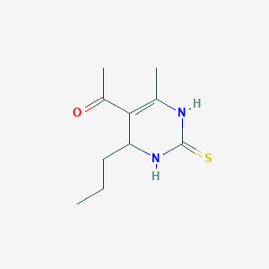 1-(6-Methyl-4-propyl-2-thioxo-1,2,3,4-tetrahydropyrimidin-5-yl)ethanone