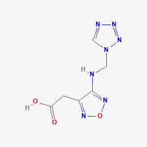 [4-[(Tetrazol-1-ylmethyl)-amino]-furazan-3-yl]-acetic acid