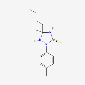 5-Butyl-5-methyl-2-(4-methylphenyl)-1,2,4-triazolidine-3-thione