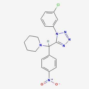 1-{[1-(3-chlorophenyl)-1H-tetrazol-5-yl](4-nitrophenyl)methyl}piperidine