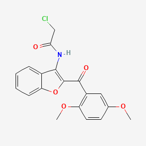 2-Chloro-N-[2-(2,5-dimethoxybenzoyl)-1-benzofuran-3-yl]acetamide