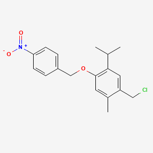 1-(Chloromethyl)-2-methyl-4-[(4-nitrobenzyl)oxy]-5-(propan-2-yl)benzene