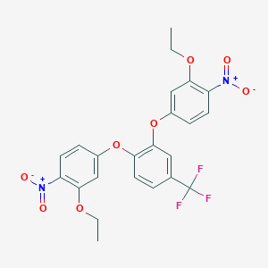 2-Ethoxy-4-[2-(3-ethoxy-4-nitrophenoxy)-4-(trifluoromethyl)phenoxy]-1-nitrobenzene