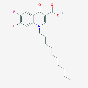 1-Decyl-6,7-difluoro-4-oxo-1,4-dihydroquinoline-3-carboxylic acid