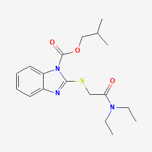 2-methylpropyl 2-{[2-(diethylamino)-2-oxoethyl]sulfanyl}-1H-benzimidazole-1-carboxylate