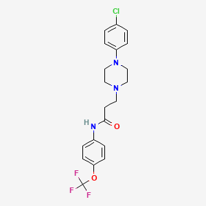 3-[4-(4-chlorophenyl)piperazin-1-yl]-N-[4-(trifluoromethoxy)phenyl]propanamide