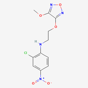 2-chloro-N-{2-[(4-methoxy-1,2,5-oxadiazol-3-yl)oxy]ethyl}-4-nitroaniline